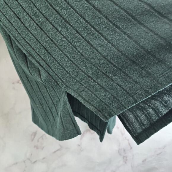 Eri Ali Shirt Womens Small Turtleneck Dark Forest Rib Hacci Plush Fiona - Picture 8 of 11